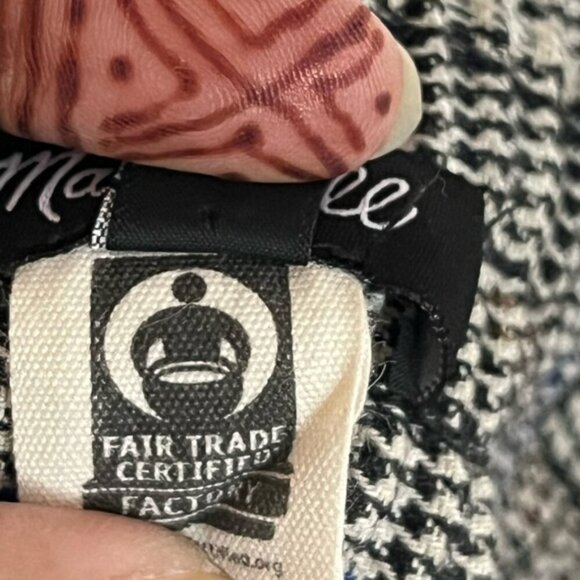 Madewell Women’s Houndstooth Wide-Leg Pants - Size M - Picture 11 of 16